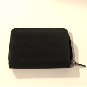 DKNY Zip Around Black Wallet